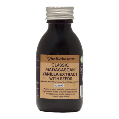 125ml Classic Madagascan Vanilla Extract Double Strength with Seeds 
