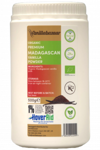 500g Premium Organic Madagascan Vanilla Powder Jar